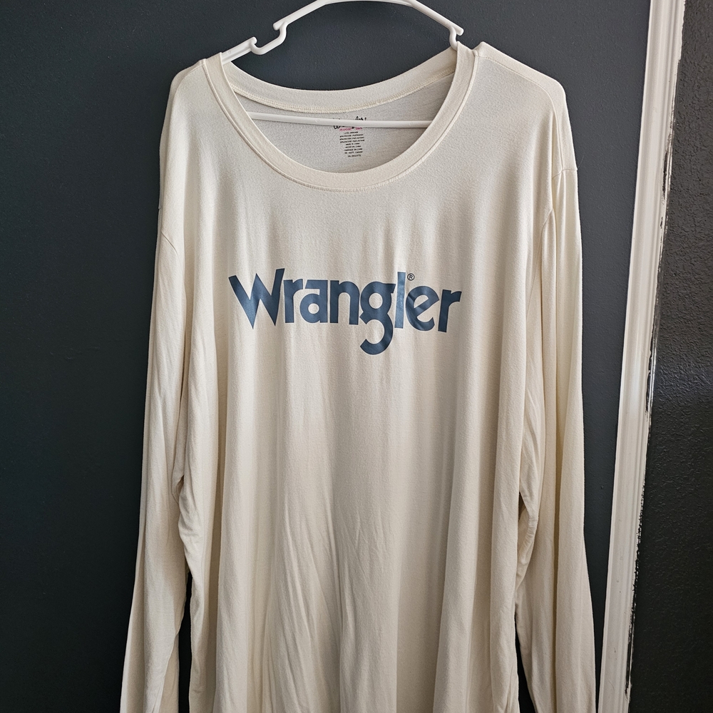 Wrangler Off-White Long Sleeve Tee